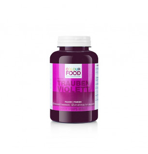ColourFood Lebensmittelfarbe - Trauben Violett, Pulver, fettlöslich, vegan, 120 g