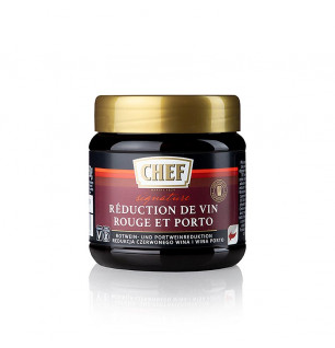 CHEF Premium Konzentrat - Rotwein & Portwein Reduktion, für ca.12 Liter, 450 g
