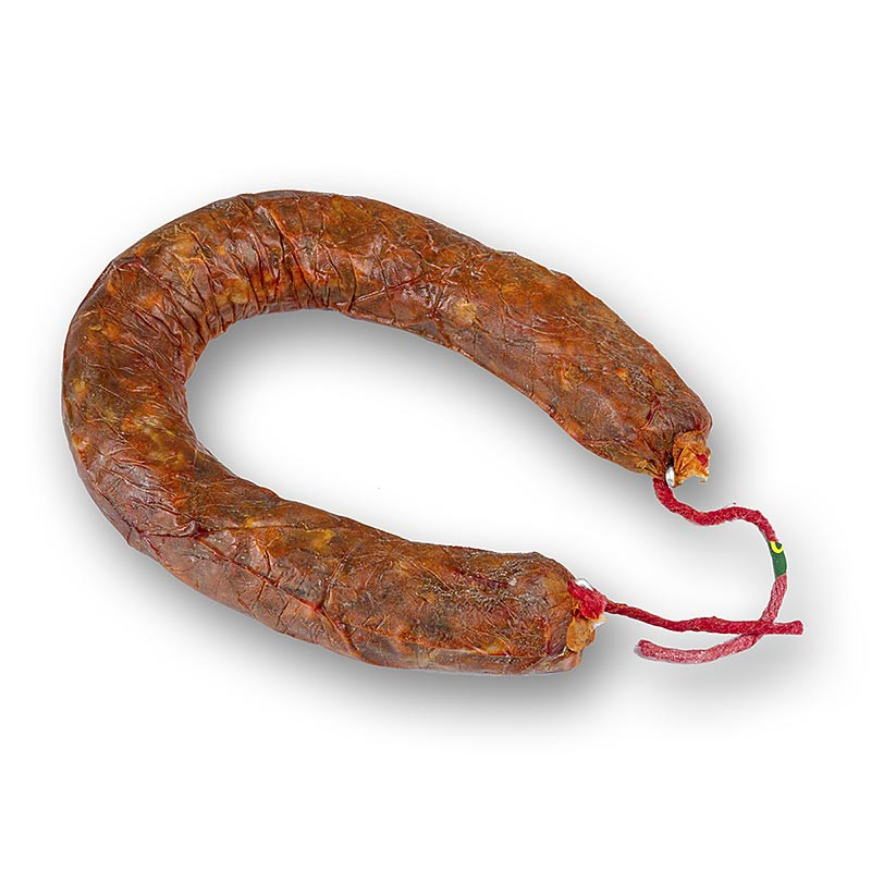 Chorizo Heradura Picante, hufeisenförmig, vom Iberico Schwein, ca.250 g