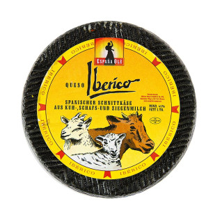 Iberico Käse - spanischer Ziege-Schaf-Kuhmilch Käse, 35 Tage gereift, Laib, ca.1.000 g