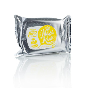 Massa Ticino - Tortengarniermasse, Mellow Yellow, Vegan, AZO-Frei, 250 g