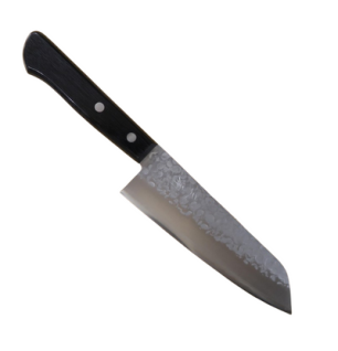 Santoku Messer von Takamura, zweischneidig, 17cm