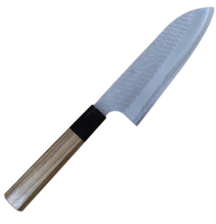 Japanisches Messer NIGARA - Migaki Tsuchime Santoku Messer 18cm