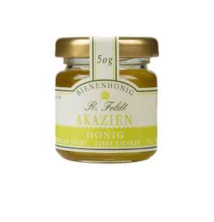 Akazien-Honig, Ungarischer Honig, leicht goldfarben, flüssig, zart-lieblich, gut zum Süßen, 50 g