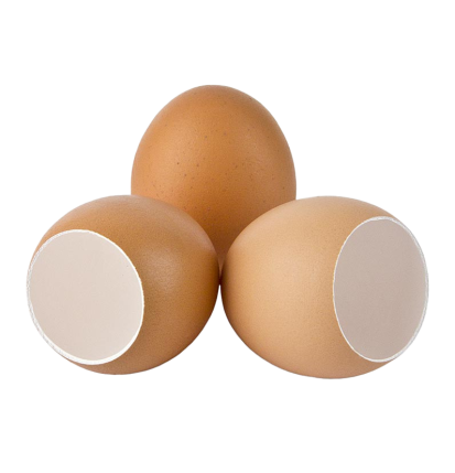 Leere Eierschalen, braun, zum Füllen, 120 St