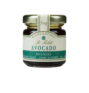 Avocado-Honig, Mexiko, dunkel, flüssig, leichtes Pflaumenaroma, Portionsglas, 50 g