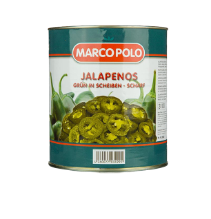 Chili Schoten - Jalapenos, geschnitten, 3 kg