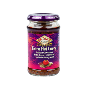 Curry Paste "Extra Hot", rot, scharf, Patak´s, 283 g