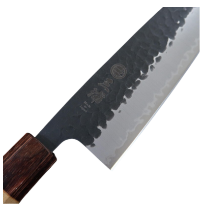 Japanisches Santoku Messer mit Black-Finish 16.5cm
