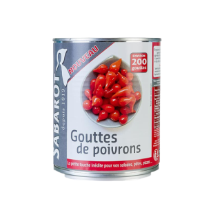 Paprikatropfen, rot, Sweety Drops, Gouttes de Poivron, 793 g