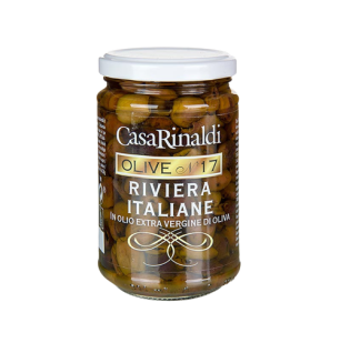 Schwarze Oliven, ohne Kern Snocciolate, in Olivenöl, Casa Rinaldi, 280 g