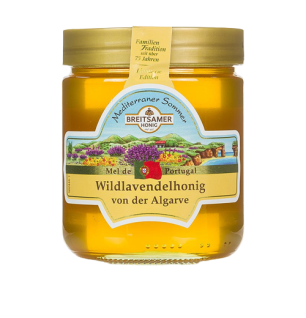 Breitsamer Honig "Mediterraner Sommer", Wildlavendel von der Algarve, 500 g