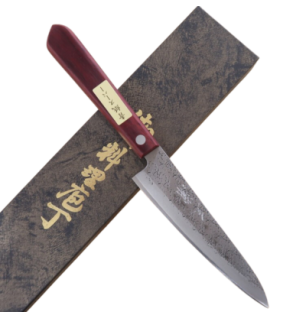 Kleines Japanisches Messer Superblauer gebeizter Stahl 15cm