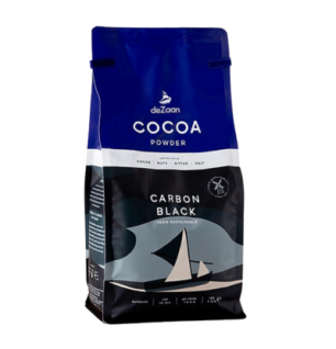 deZaan - Carbon Black Kakao Pulver 1kg - stark entölt, 10-12 % Fett