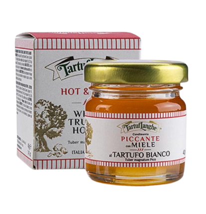 Tartuflanghe - Akazienhonig Picante 40g, Honig mit Chili & weissem Trüffel
