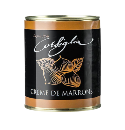 Corsiglia Facor Maronen Creme 1kg - kandierte Maronen & Vanille - weich & süss (gelbe Dose)
