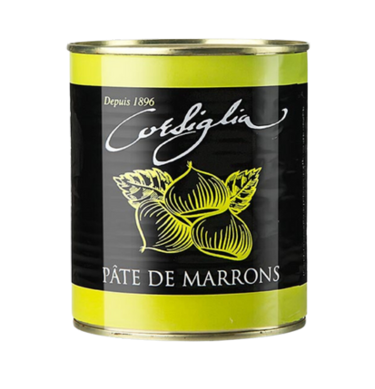 Corsiglia Facor Maronen Paste 1 kg - Feste & süsse Marroni Paste mit Vanille (grüne Dose)