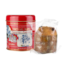 Lazzaroni Panettone Weihnachtskuchen Klassik, Metalldose Rot, 100g