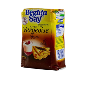 Vergeoise Zucker, braun, mit Karamel aromatisiert, 500g