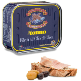 Sardanelli - Thunfischfilets in Olivenöl, Premium Qualität 350g