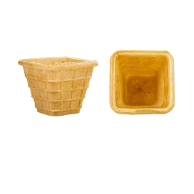 Portions Waffelbecher, 48x48x56mm, 80ml, 1,9kg, 600St