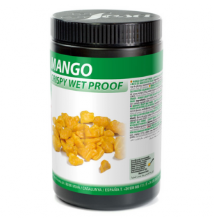 Sosa Crispy Wet Proof Mango,  Kakaobutter ummantelt, Freeze Dried Mango, 400g