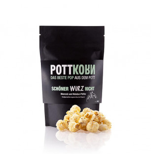 Pottkorn - Schöner Würz Nicht, 150g - Veganes Popcorn mit Malabar Pfeffer & Meersalz.