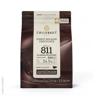 Callebaut Zartbitterschokolade Callets 2,5kg