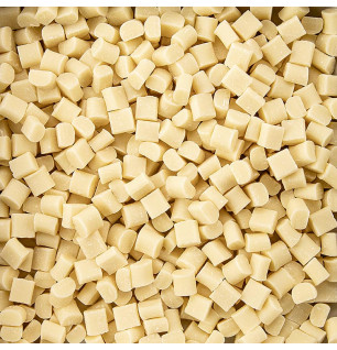 Callebaut Chunks 1kg - Weisse backfeste Schokoladenstücke zum Schmelzen.