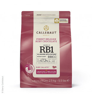 CALLEBAUT Ruby - Rosa Schokoladen Callets jetzt kaufen. | Chefstore.ch