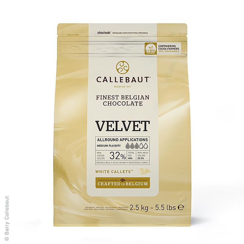 Callebaut Velvet Callets 2,5kg