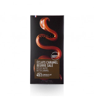 Schokoladentafel Caramel Beurre Sale 45% Milch, Michel Cluizel, 100g