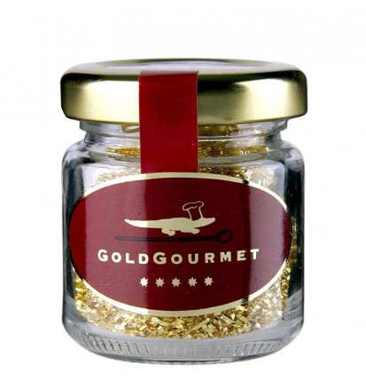 Gold - Filament Blattgoldfäden, fein, 22 Karat, E175, 0,3 g