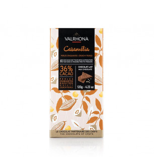 Valrhona Caramelia - Vollmilchschokolade, mit Puffweizen | CHEFSTORE.CH