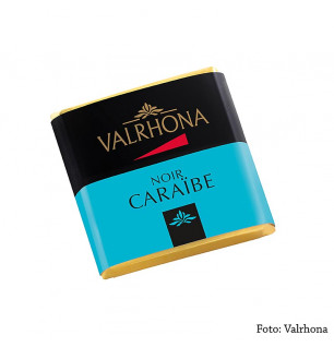 Valrhona Carré Caraibe - Bitterschokoladentäfelchen, 66% Kakao, 1kg