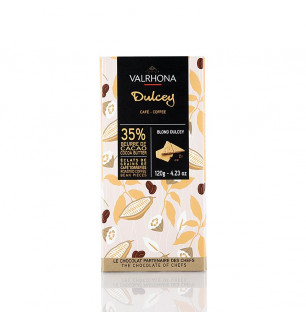 Valrhona Dulcey - Blonde Schokolade, mit Kaffee, 32% Kakao, 120g