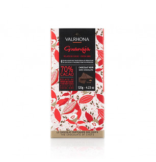 Valrhona Guanaja - Bitterschokolade, mit Kakaonibs, 70% Kakao, 120g